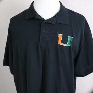 Port & Company University of Miami Polo Shirt * 3XL * XXXL * Slight Fade